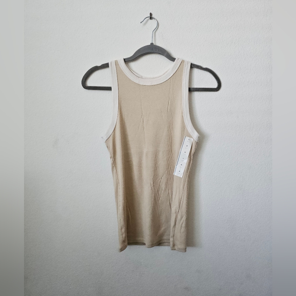A New Day Beige Tank Top